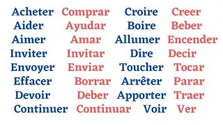 Los 100 verbos más usados en francés al imperfecto || parte 1