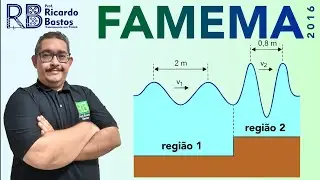 Famema-SP 2016 | Com o objetivo de simular as ondas no mar, foram geradas, em uma cuba de ondas