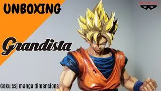 Super saiyan Son Goku Grandista manga dimensions (unboxing and review)