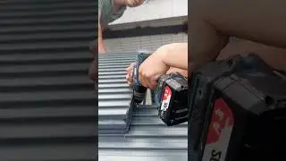 DIY Louvered Roof Install #shorts