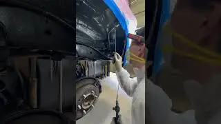 Waxoyl undercarriage treatment on this Toyota this afternoon.