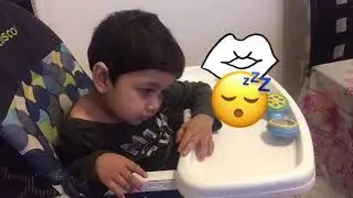 #sleeping on his  chair /virul sleep 😴/cute baby sleep on his high chair 😴