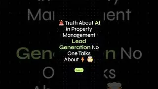 🚨 The Truth About AI in Property Management Lead Generation No One Talks About! ⚡🤯#realtyai#leads