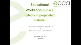 Educational Workshop : Surface defects in prepainted material - ECCA