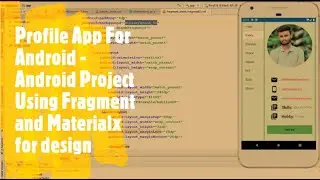 Fragment with listview for androidx (Profile App For Android) -Using Materialx for design