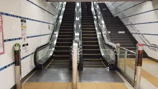 みなとみらい線 横浜駅から新高島駅へ 8X エスカレーター