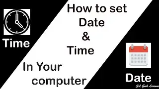 How to set date and time in windows |Sinhala | SL Geek Lessons.  #tech #slgeeklessons