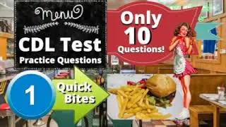 CDL Test Practice Questions Quick Bites 1 FREE Online Commercial Driving Study Course VideoObject
