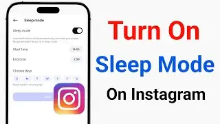 Как включить спящий режим в Instagram 2025 || Включить спящий режим в Instagram