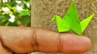 How to Make a Mini Origami Bird - Easy ORIGAMI
