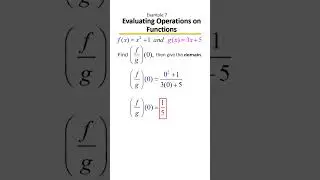 Performing Operations on Functions ➕➖✖️➗ | Add, Subtract, Multiply & Divide Functions! Ex 7