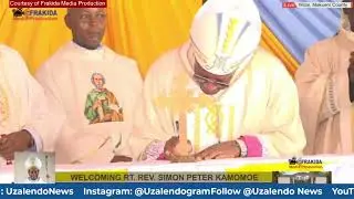 BLESSINGS: WOTE CATHOLIC AUXILLIARY BISHOP RT.REV.BISHOP KAMOMOE OFFICIALLY RECEIVED IN WOTE,MAKUENI