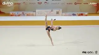 Narimanova Irina, junior, mazas. Campeonato de España absoluto individual Guadalajara 2025.