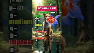 Only a True Animal Lover can Ace this Pet Quiz!! #shorts #quiz #trivia #animals #pets #dog #cat