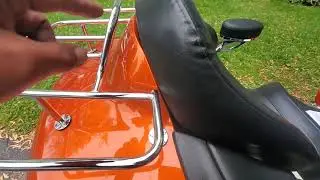 Rivco fully adjustable armrest kit for Honda GL1800 Gold Wing motorcycle Install.