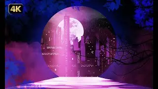 Silent Ambient Loop | Moonlit City Through a Water Channel &bull; 4K Animated Wallpaper