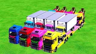 Colorful Emergency Vehicle Transport &ndash; Journey to a New Destination