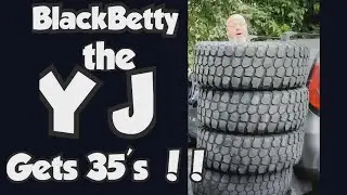 Jeep Wrangler YJ gets 35-inch tires installed