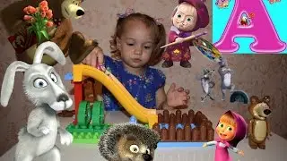 Маши и Медведь Бассейн PlayBIG BLOXX Masha`s Pool Fun Masha and Bear Masha i Medved видео для детей