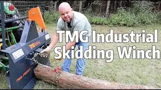 Промышленная лебедка для трелевки леса TMG с тяговым усилием 8000 фунтов и трёхточечной навеской ...