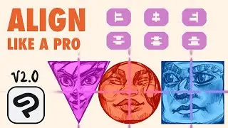 Align Tool in Clip Studio 2.0 Tutorial + Pattern Making