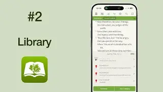 #2 Olive Tree Bible (iPhone): Library | Beginner Course