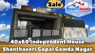40x60 Independent 3BHK Furnished House Sale in Shanthaveri Gopal Gowda Nagar, Mysore | MUDA Approved