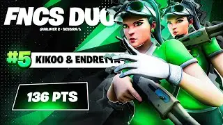 TOP 5 in FNCS Round 3 w/ Endretta 🏆 | Kikoo