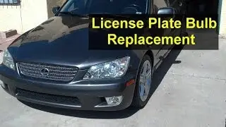 License plate bulb replacement, Lexus IS 300 - Auto Repair Series