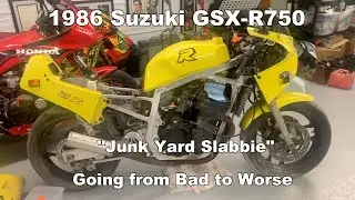 Suzuki GSX-R 750 1986 года выпуска «Junk Yard Slabbie» — от плохого к худшему