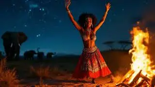 🌴 African House Night: Deep Tribal Groove, Drums & Moon Energy
