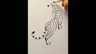 Learn to draw from scratch: Beautiful girl in blue cheongsam using toilet paper