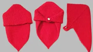 Knitting Stylish Pahadi Scarf, Pahadi Scarf Knitting,पहाड़ी स्कार्फ बनाना, Ladies Cap,