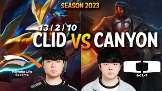 HLE Clid vs DK Canyon - Clid KINDRED vs Canyon GRAVES Jungle - Patch 13.12 KR Ranked