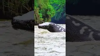 This monster made the entire Boi&uacute;na tribe tremble with fear #snake #anaconda #snakevideo #amazonia