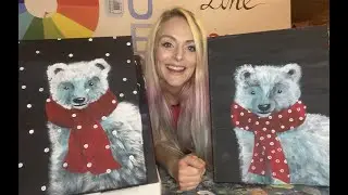 Fluffy Polar Bear Art Box