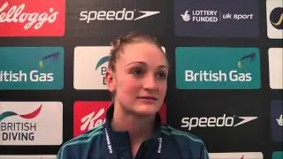 Sarah Barrow wins 10m Platform gold at the 2014 National Cup