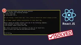reactjs installation problem solved | we no longer support global installation of react app solution