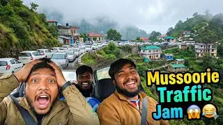 Mussoorie Traffic Jam me hui Comedy 😱  ❄️☃️🌨️ Part-3 #mussoorie  #snow #snowstorm