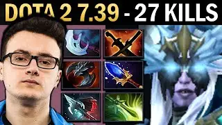 Drow Ranger Gameplay Miracle with 27 Kills and Butterfly - Dota 7.39