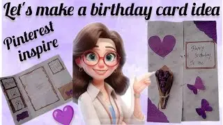 Let's make Pinterest aspire birthday card idea#new #2025 #craft #trending 