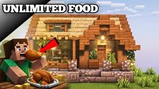 Minecraft: How to get UNLIMITED FOOD! (Hindi) 🍖.