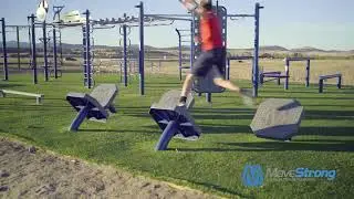 MoveStrong Outdoor Obstacle Course Quintuple Steps