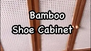 How to assemble shoe cabinet/Bamboo shoe cabinet installation/Shoe rack assemble tutorial/DIY