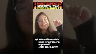 3 Most Repeated Questions from Nelson Mandela | Class 10 English CBSE 2024 #class10 #vedantuclass10