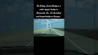 Driving Across Georgia's Tallest and Longest Bridge (The Sidney Lanier Bridge).