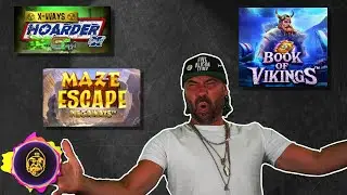 HEATER BEATER WINS on Hoarder, Book of Vikings, Maze Escape Megaways [FunkTazer Highlights #5]