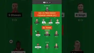 kol vs pbks ipl 53rd Match dream11 team today match | Kolkata vs Punjab dream 11 today team #dream11