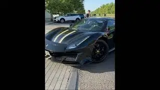 Alaba in his Ferrari 488 Pista Spider!