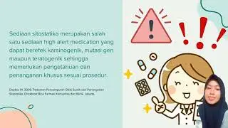 Pengaturan Ruangan dan Tatalaksana Penyimpanan Obat Kanker.